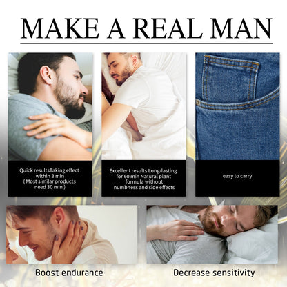 Mens Body Strengthening Endurance-Boosting Moisturizing Massage Care Spray